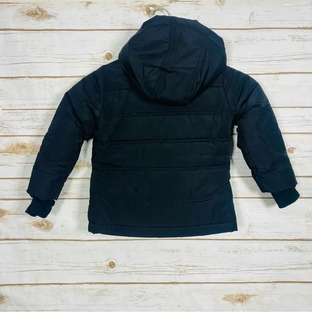 Cat & Jack Boys heavyweight puffer jacket with Blue Lining Size 3T